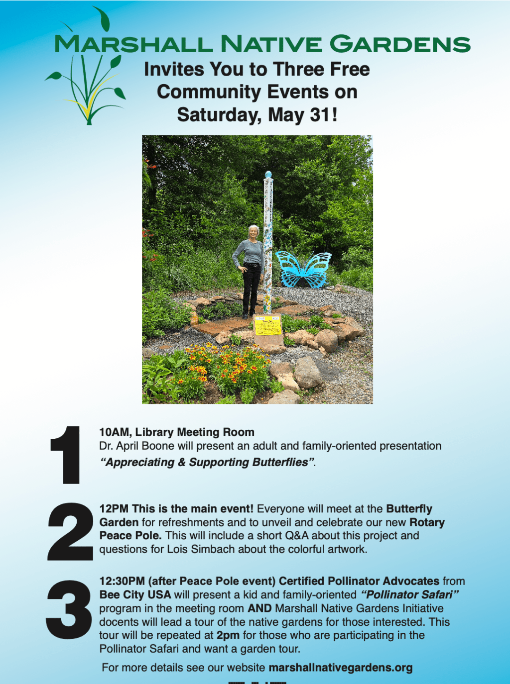 Invitation to a Community Peace Pole Unveiling Celebration &&nbsp;More